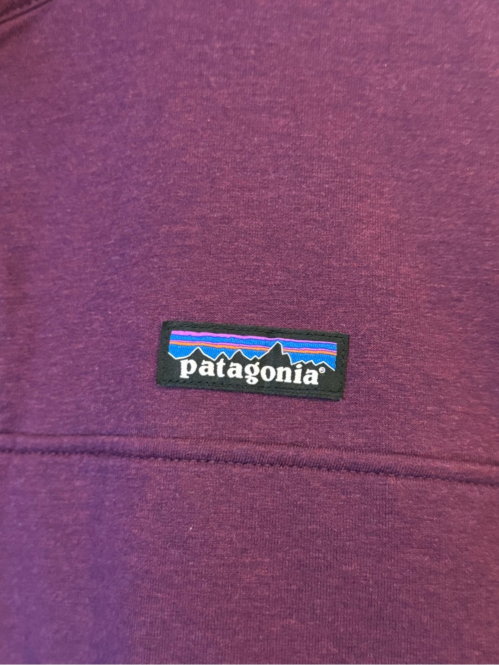Patagonia Deep Plum Cotton Pullover with Logo Patch - Picture 3 of 4